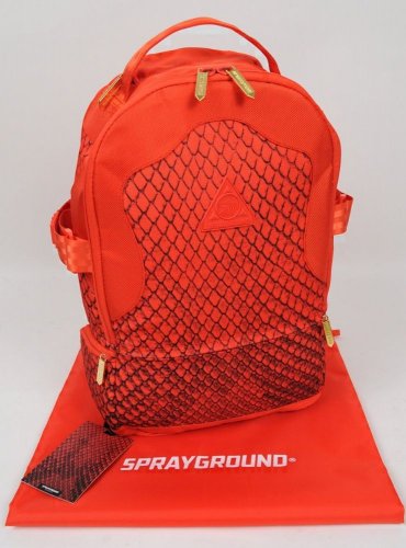Sprayground Backpack Rython Red October Limited Back Pack Laptop New w/Dust Bag