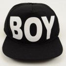 Boy London Black Hat White BOY Logo Baseball Trucker Cap, New With Tags