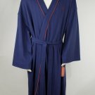 Tommy Bahama Bath Robe Bathrobe Navy Blue Lounge Jacket w/ Logo NWT Size L / XL