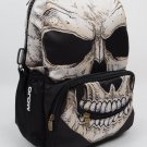 Mojo Backpack Daypack Back Pack Bag Zip Blacklight Reactive, Mr. Peterson Skull