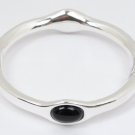 Simon Sebbag Bracelet Bangle With 4 Onyx Stones Electroform 925 Sterling Silver