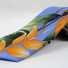 Tommy Bahama Silk Tie, Hawaii Floral Blue, New In Gift Box $78
