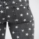 Frankie B Jeans Seeing Stars Distressed Gray Skinny Jeans, Leggings Jegging, 24