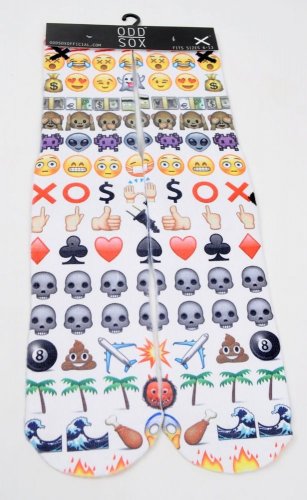 Odd Sox Socks Emoji Smiley Faces Hearts Money Bags Aliens Footwear Size 6 - 13