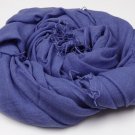 Chan Luu Cashmere & Silk Baja Blue Wrap Scarf Shawl, 62 x 58 inches, NWT
