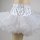 Hell Bunny Petticoat New White Short Tutu 15" Tulle Under Skirt,XS-M, XS, S, M