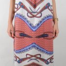 Elan Maxi Goddess Dress, Boho Scarf Print, Halter Tie Back, Medium M, New, $120