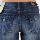 MEK Denim Womens Jeans Yokohama Dark Wash Slim Boot Cut, Size 29, New
