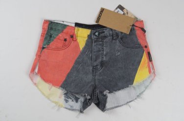 One Teaspoon Shorts Jeans Trucker Limited Ed, Size 27, USA 5 6, AU 9 *RARE*