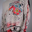 Ed Hardy Sweater Rare Collectors Item Studded Three Eyed Monster Large L, Last 1
