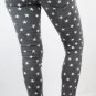 Frankie B Jeans Seeing Stars Distressed Gray Skinny Jeans, Leggings Jegging, 25