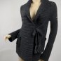 Odd Molly Cardigan Dark Grey Alpaca Mix Wrap Sweater Jacket 3 L