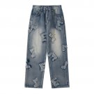 Fashion Patchwork Wide Leg Jeans