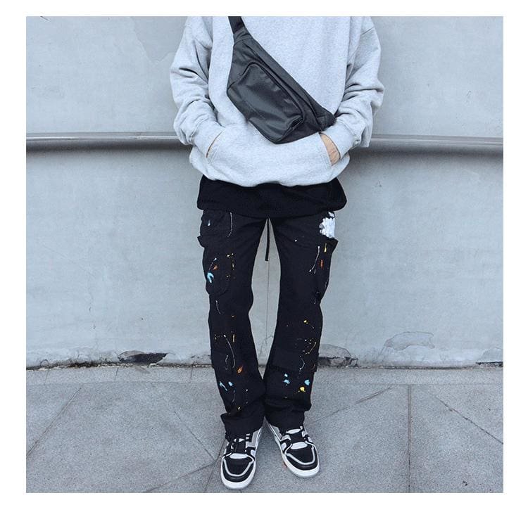 Paint Splatter Cargo Pants