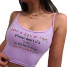 Please Don't Do Coke In The Bathroom Crop Top