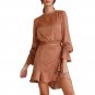 Autumn Ruffles Party Elegant Mini Dress