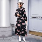 Chic Fashion Elegant Women's Flower Maxi Dress