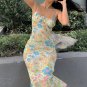 Floral Printing Long Sundress Midi Dress