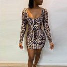Leopard Bandage Mini Dress