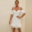 New Arrival White Bandage Mini Dress