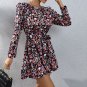 Ruffles Printed Mini Dress