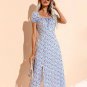 Vintage split long Midi dress
