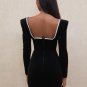Black Midi Dress Sexy