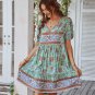 Casual High Waist Ruffles Sleeve Mini Dress