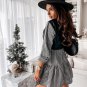 Casual Long Sleeve Mini Dress