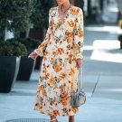 Casual Women Flower Print Maxi Dress