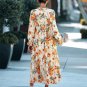 Casual Women Flower Print Maxi Dress