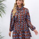 Chic Women Full Lantern Sleeve Mini Dresses