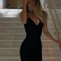 Cut Out Black Bandage Mini Dress