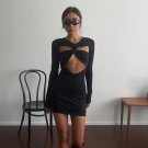 Cut Out Sexy Black Mini Dress