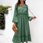 Ditsy Floral Ruffle Hem Maxi Dress