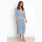 Elegant Floral Print Dress Summer Midi Dress