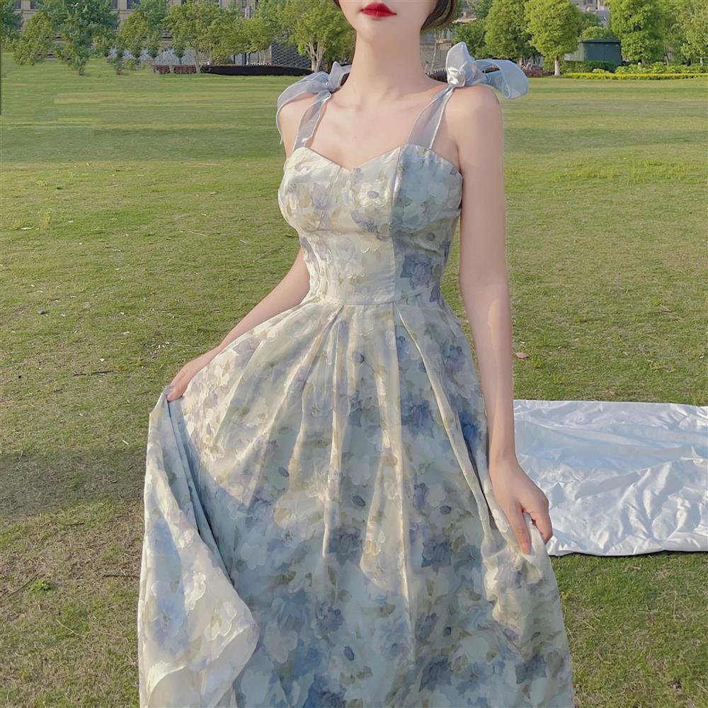 Elegant Long Flower Maxi Dress