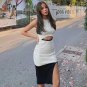Elegant Party Cut Out Color Midi Dress