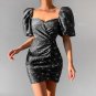 Elegant Party Lace Up Mini Dress
