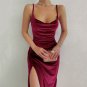 Elegant Velvet Spaghetti Straps Mini Dress