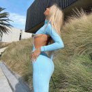 Fall Winter Backless High Collar Midi Dress