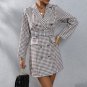 Fall Winter Notched mini dress