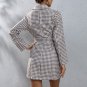 Fall Winter Notched mini dress