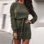Fashion Puff Sleeve Ladies Mini Dress