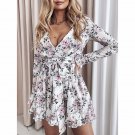 Floral Long Sleeve Mini Dress