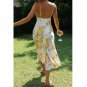Floral Print Yellow Maxi Dress