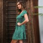 Flower Print Casual Mini Dress