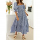 Half Sleeve Vintage Spring Maxi Dress