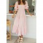 Half Sleeve Vintage Spring Maxi Dress