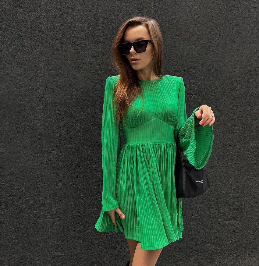High Waist Evening Mini Dress